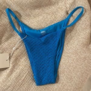 Monday swimwear never worn size M blue bikini bottoms
